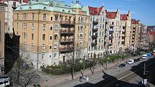Vy över Linnégatan